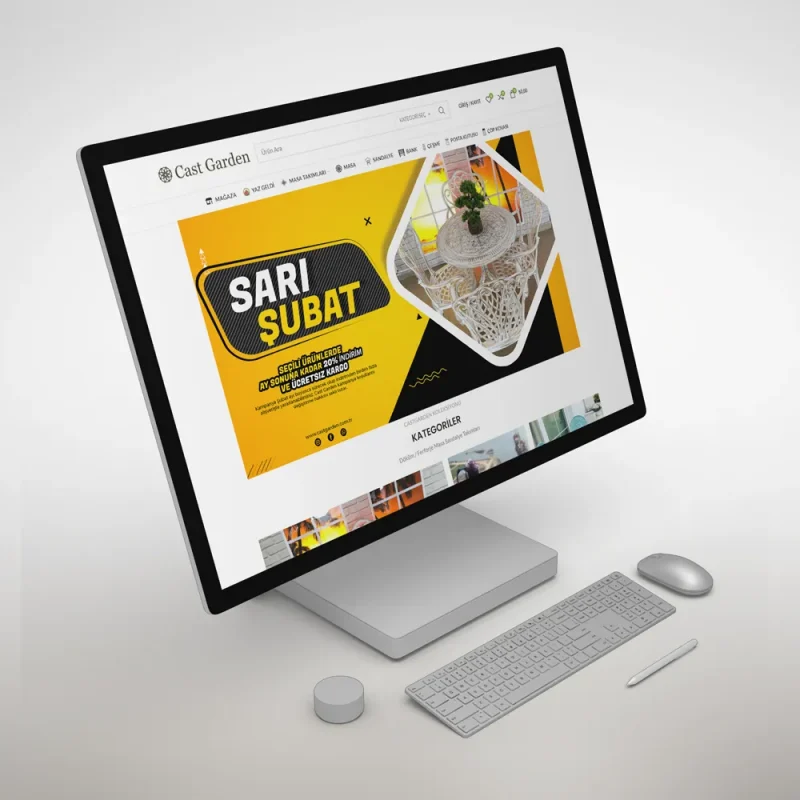 Cast Garden Bahçe Mobilyaları Sitesi Anasayfa Tasarımı Cast Garden Bahçe Mobilyaları Sitesi Anasayfa Tasarımı