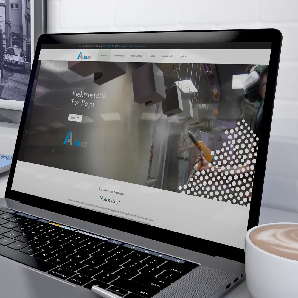 ibay boya endüstriyel web sitesi tasarımı