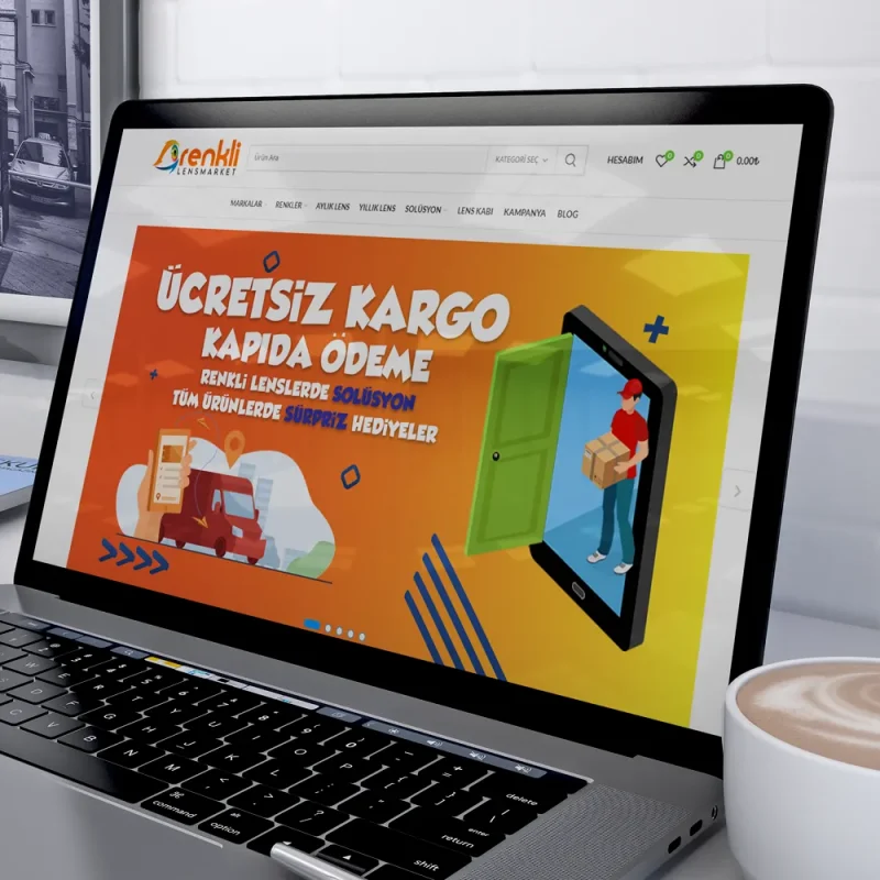 Renkli Lens Market Web Sitesi Anasayfa Tasarımı Renkli Lens Market Web Sitesi Anasayfa Tasarımı