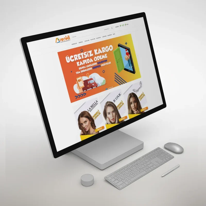 Renkli Lens Market Web Sitesi Masaüstü Tasarımı Renkli Lens Market Web Sitesi Masaüstü Tasarımı