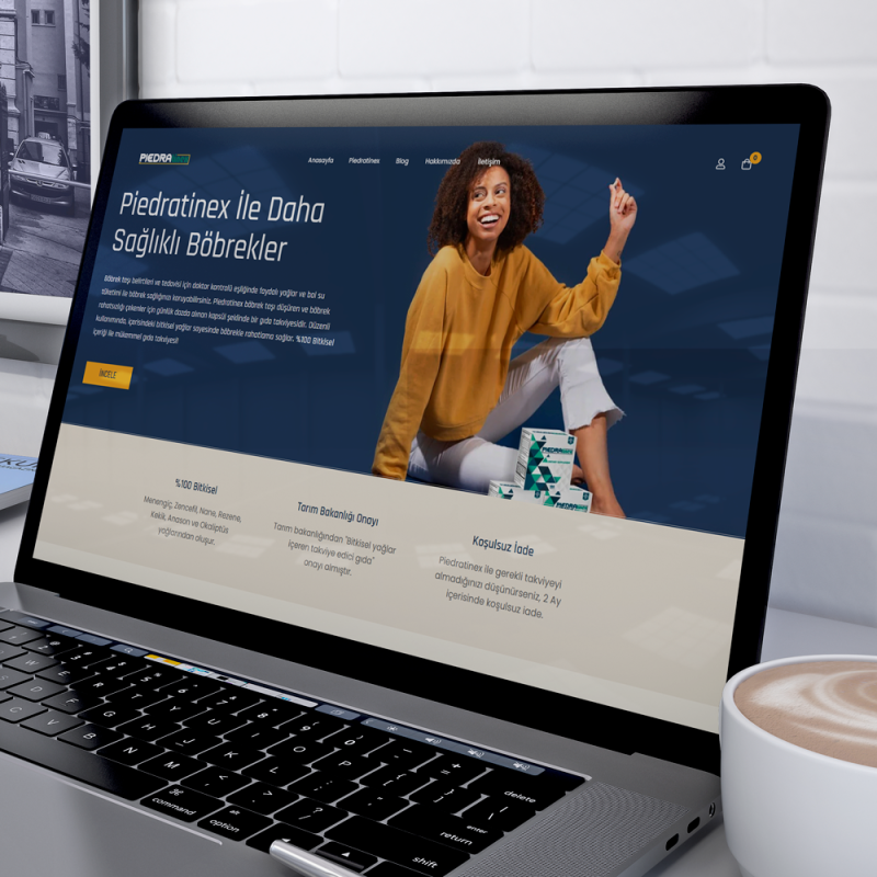 Piedratinex Takviye Gıda Web Sitesi Anasayfa Tasarımı Piedratinex Takviye Gıda Web Sitesi Anasayfa Tasarımı