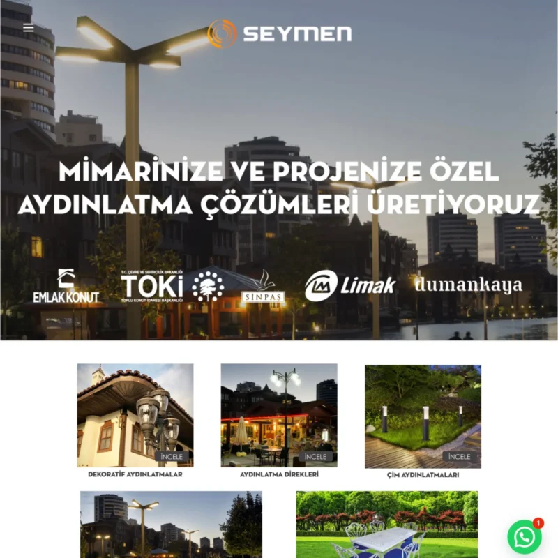 Seymen Aydınlatma - Katalog Sitesi - Anasayfa Tasarımı Seymen Aydınlatma - Katalog Sitesi - Anasayfa Tasarımı